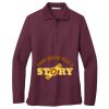 Ladies Silk Touch Long Sleeve Polo Thumbnail