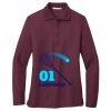 Ladies Silk Touch Long Sleeve Polo Thumbnail