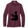 Ladies Silk Touch Long Sleeve Polo Thumbnail